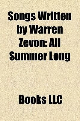 warren zevon lyrics|songs written by warren zevon.